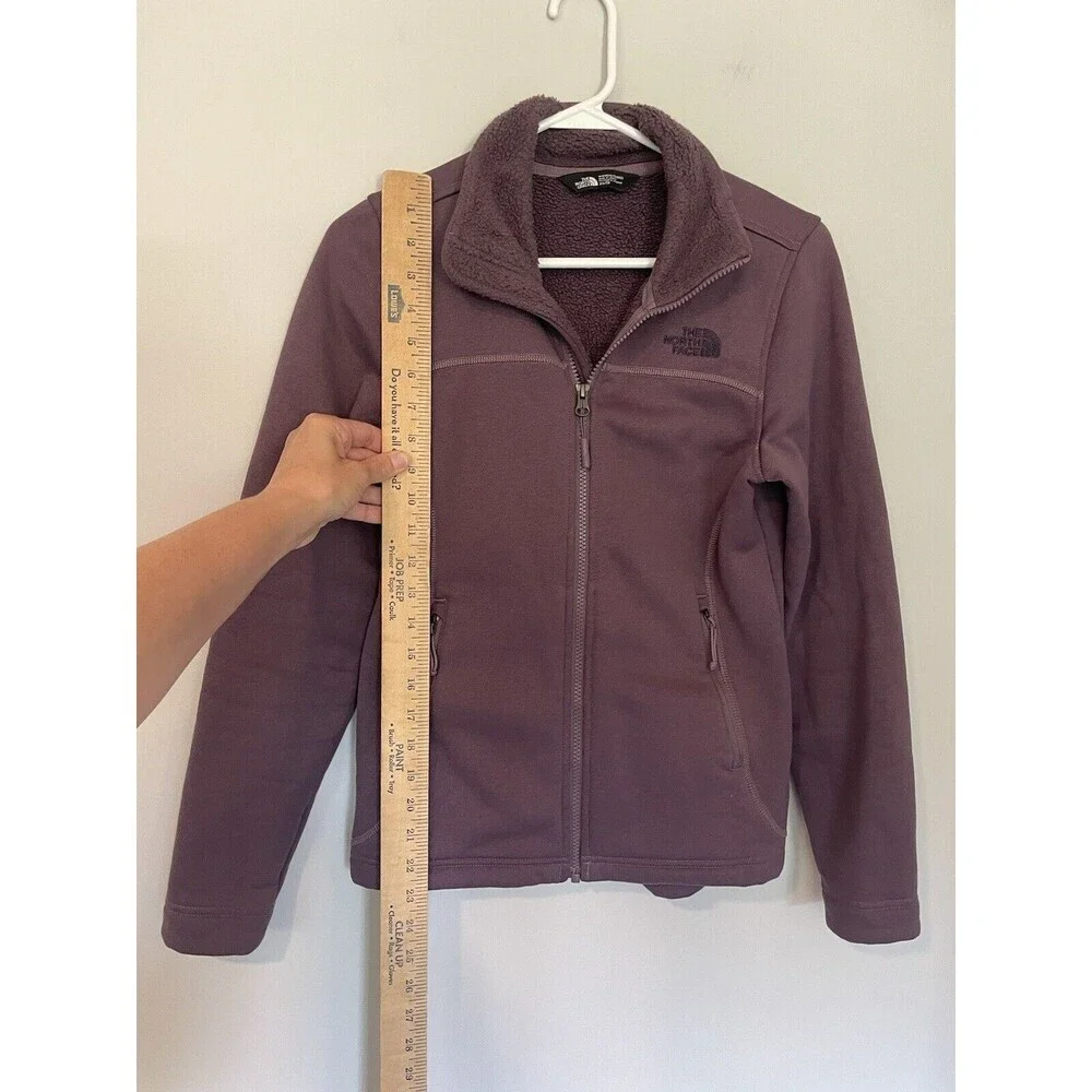 North Face Jacket Womens XS Full‎ Zip Long Sleeve Outdoors Purple Fleece Soft